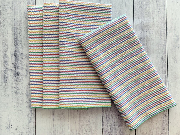 Rainbow Seersucker Cloth Napkins, set of four – Dot and Army