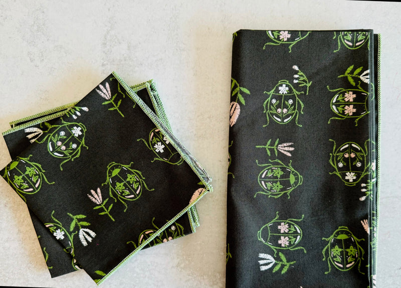 June Bugs Cloth Napkins, set of four