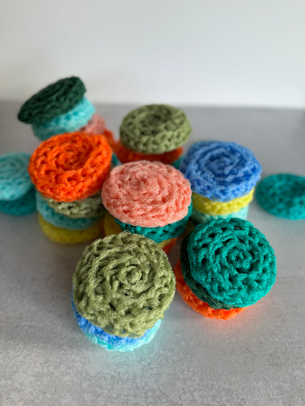 Round Mystery Scrubbies- set of four