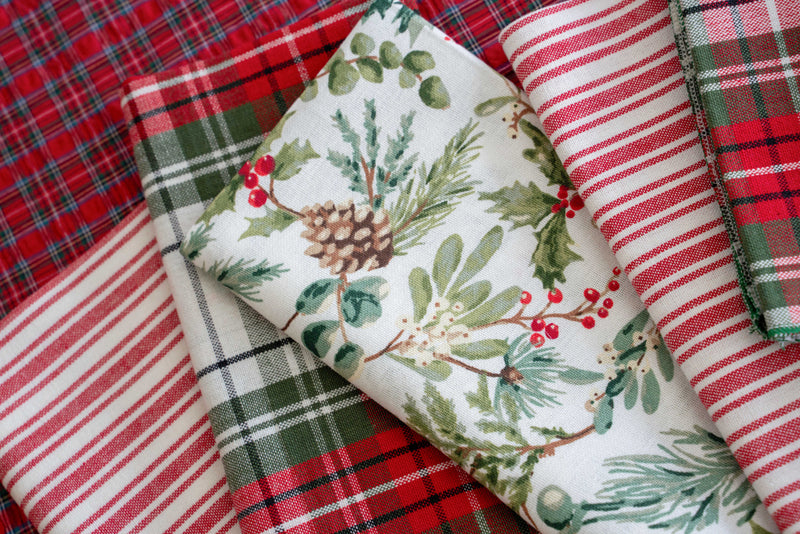 Christmas Walk Cloth Napkins, set of four