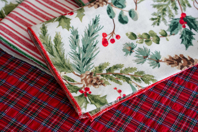 Christmas Walk Cloth Napkins, set of four