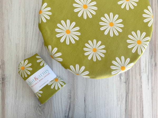 Reusable Bowl Cover- Daisy