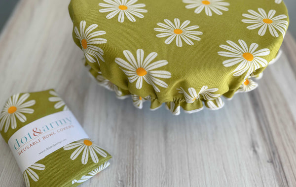 Reusable Bowl Cover- Daisy