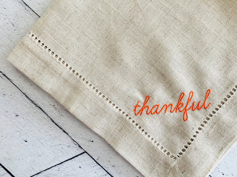 Thankful Cloth Napkins- set of four – Dot and Army
